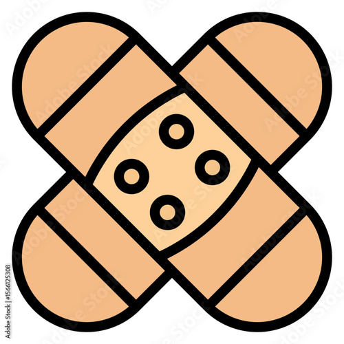 Bandages icon vector image. Can be used for Plastic and Cosmetic Surgery.