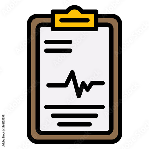 Patient Chart icon vector image. Can be used for Plastic and Cosmetic Surgery.