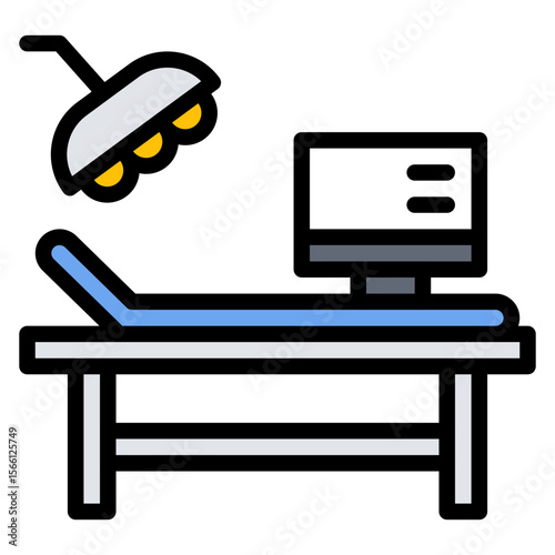 Surgery Room icon vector image. Can be used for Plastic and Cosmetic Surgery.