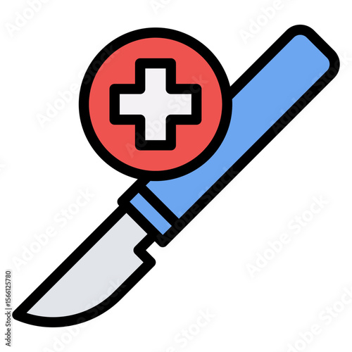 Surgery icon vector image. Can be used for Plastic and Cosmetic Surgery.
