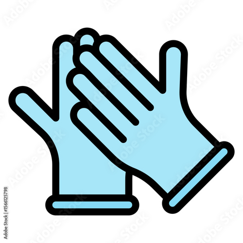 Surgical Gloves icon vector image. Can be used for Plastic and Cosmetic Surgery.