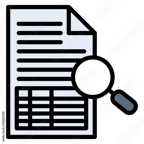Audit Trail icon vector image. Can be used for Business Audit.