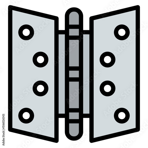 Hinge icon vector image. Can be used for Locksmith.