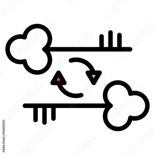 Key duplication icon vector image. Can be used for Locksmith.