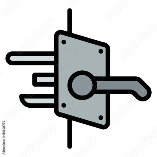 Residential locksmith icon vector image. Can be used for Locksmith.