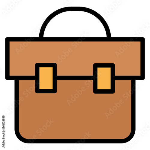 Briefcase icon vector image. Can be used for Legal Services.