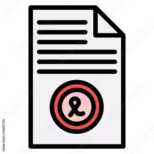 Affidavit icon vector image. Can be used for Legal Services.