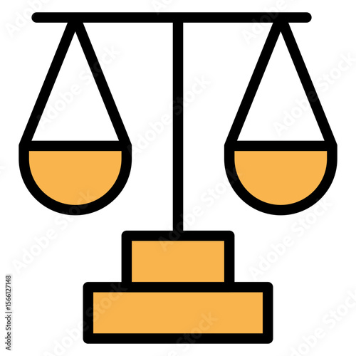 Legal Ethics icon vector image. Can be used for Legal Services.