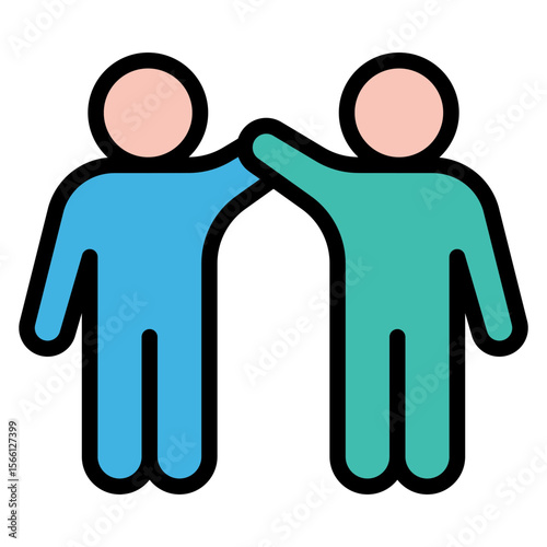 High Five Crowd icon vector image. Can be used for Marathon.