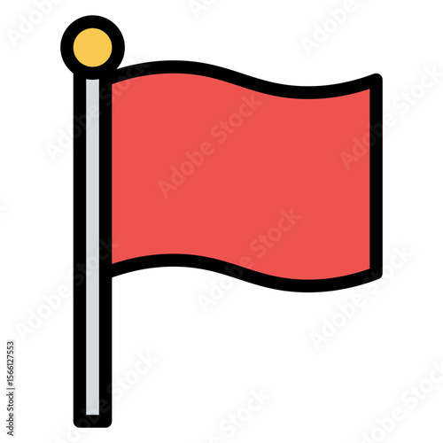 Marathon Flag icon vector image. Can be used for Marathon.