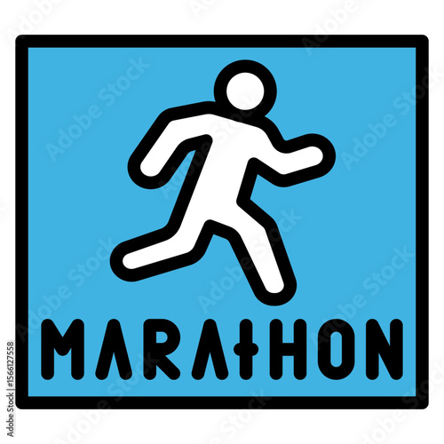 Marathon Logo icon vector image. Can be used for Marathon.