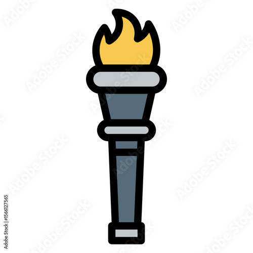 Marathon Flame icon vector image. Can be used for Marathon.