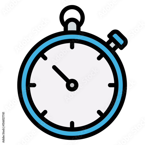 Stopwatch icon vector image. Can be used for Marathon.