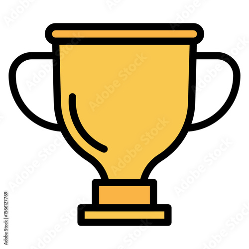 Trophy icon vector image. Can be used for Marathon.