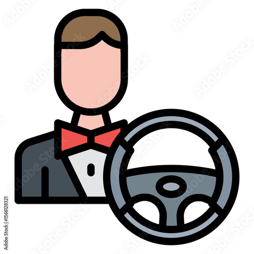 Driver Behavior icon vector image. Can be used for Driving School.