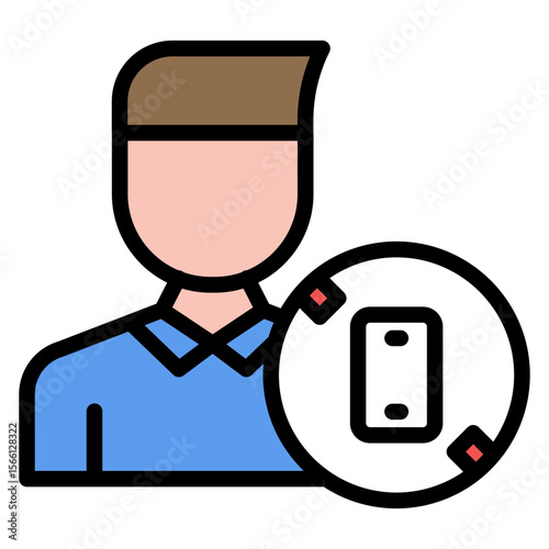 Driver Awareness icon vector image. Can be used for Driving School.