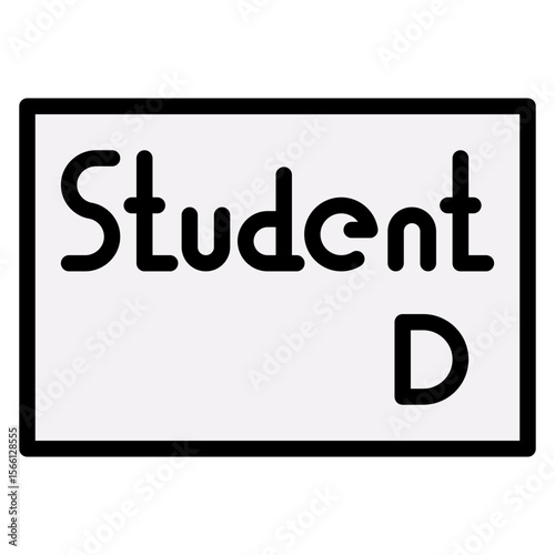 Student Driver icon vector image. Can be used for Driving School.