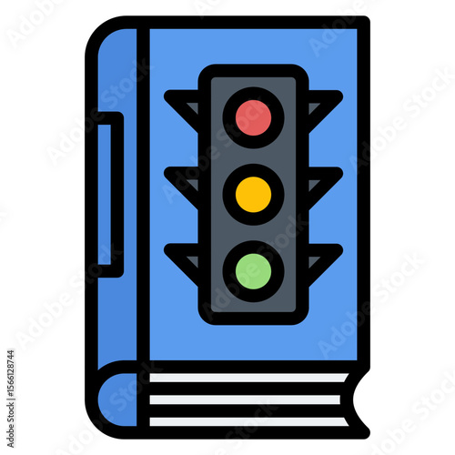 Traffic Rules icon vector image. Can be used for Driving School.