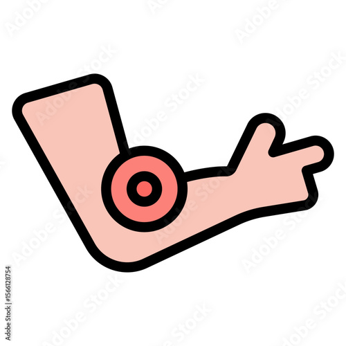 Arm Pain icon vector image. Can be used for Body Ache.