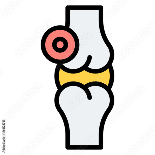 Arthritis icon vector image. Can be used for Body Ache.