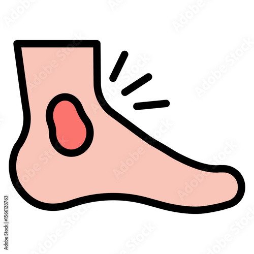 Bruising icon vector image. Can be used for Body Ache.