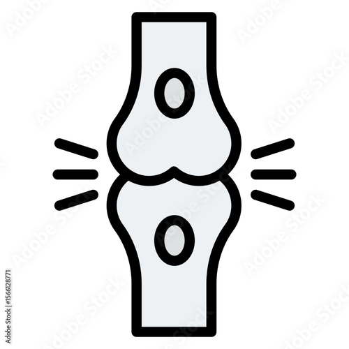 Bursitis icon vector image. Can be used for Body Ache.