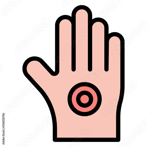 Hand Pain icon vector image. Can be used for Body Ache.