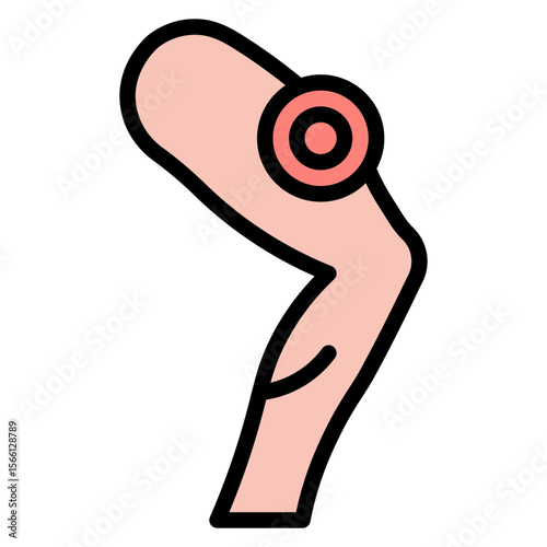 Hip Pain icon vector image. Can be used for Body Ache.
