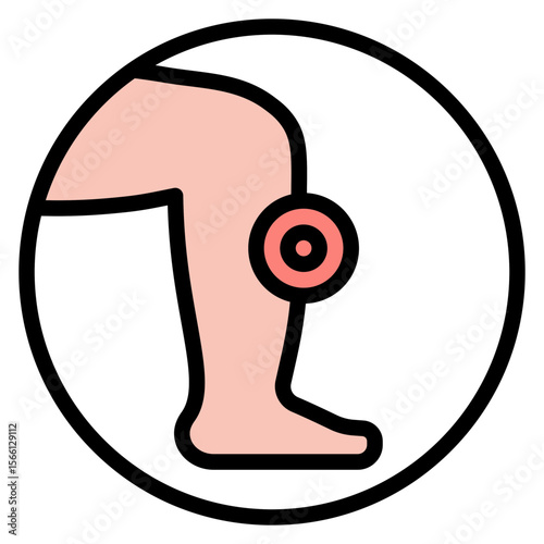 Stiffness icon vector image. Can be used for Body Ache.