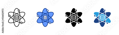 Data Science icon sheet multiple style collection