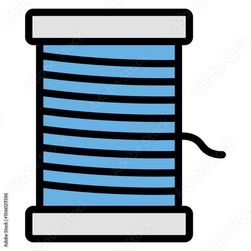 Embroidery Thread icon vector image. Can be used for Crafting.