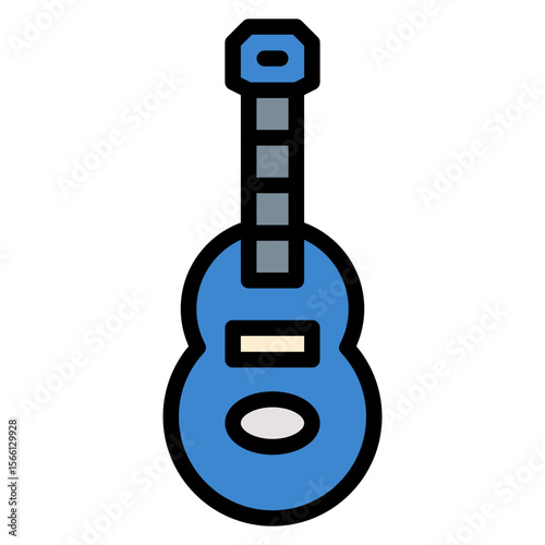 Guitar Solo icon vector image. Can be used for Rock and Roll.