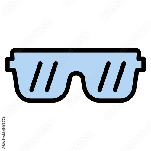 Sunglasses icon vector image. Can be used for Rock and Roll.