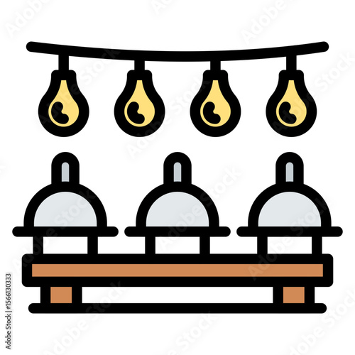 Cruise Buffet icon vector image. Can be used for Cruiser.