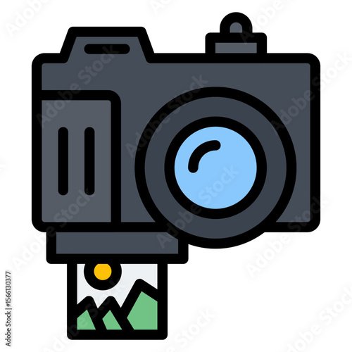 Cruise Camera icon vector image. Can be used for Cruiser.