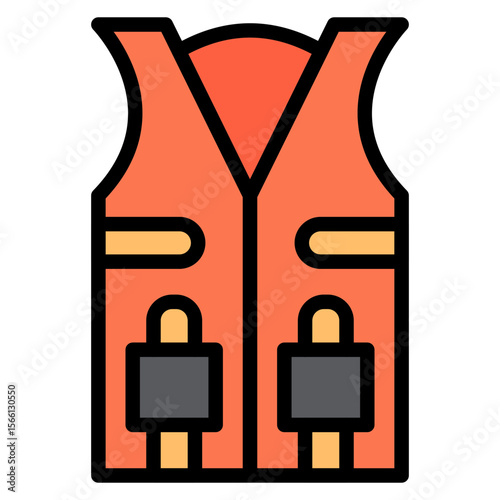 Life Jacket icon vector image. Can be used for Cruiser.