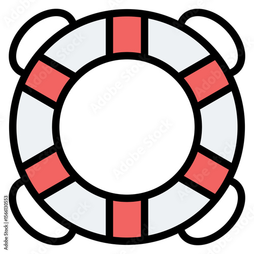Lifebuoy icon vector image. Can be used for Cruiser.