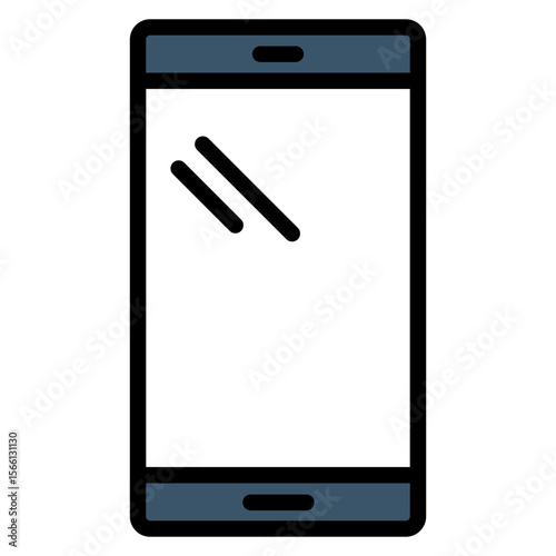 Mobile icon vector image. Can be used for Raising Children.