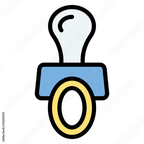 Pacifier icon vector image. Can be used for Raising Children.