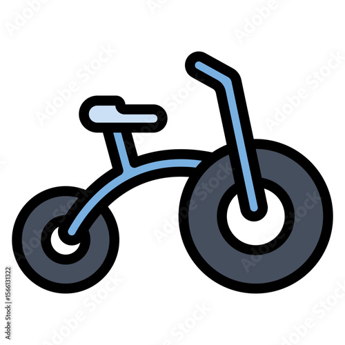 Tricycle icon vector image. Can be used for Raising Children.
