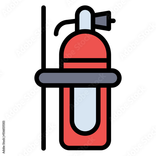 Fire Extinguisher icon vector image. Can be used for Rescue And Response.