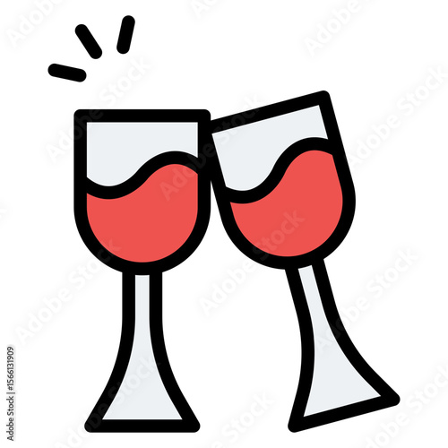 Cheers icon vector image. Can be used for Retirement.