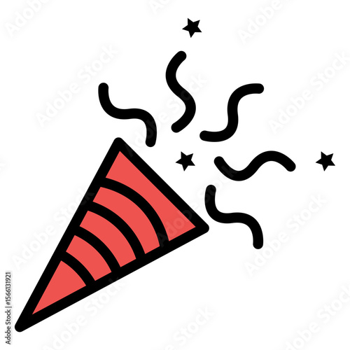 Celebration icon vector image. Can be used for Retirement.