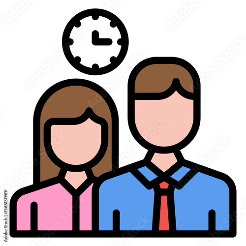 Family Time icon vector image. Can be used for Retirement.