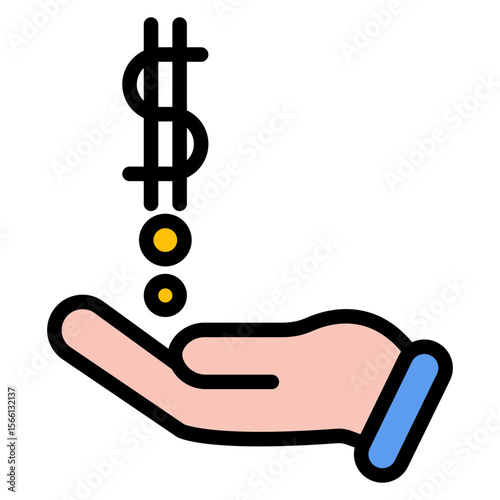 Financial Freedom icon vector image. Can be used for Retirement.