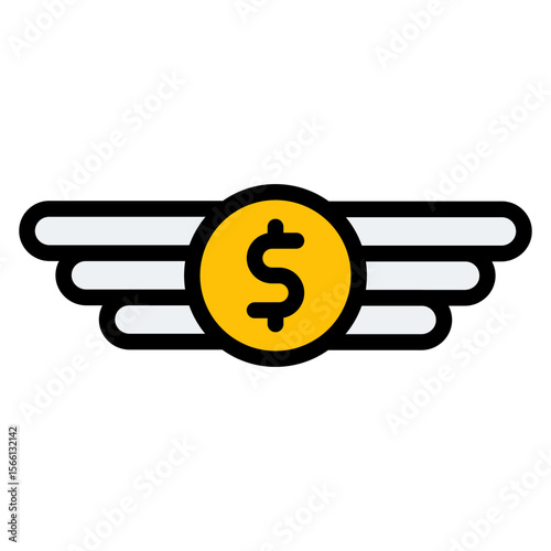 Financial Independence icon vector image. Can be used for Retirement.
