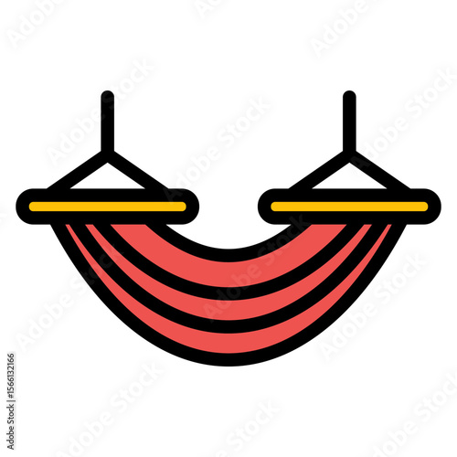 Hammock icon vector image. Can be used for Retirement.