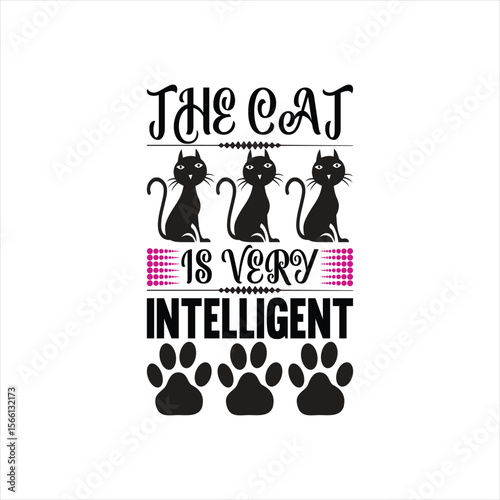 The cat is very intelligent