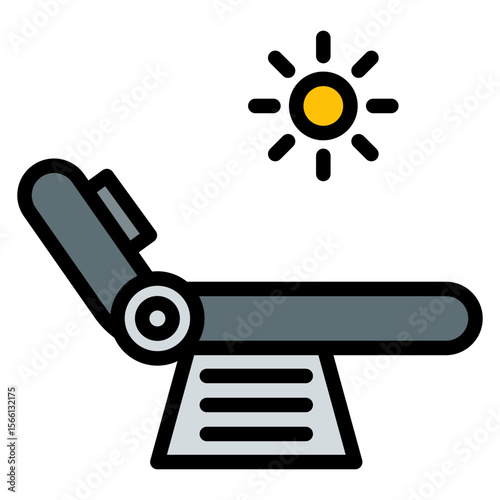 Relaxation icon vector image. Can be used for Retirement.