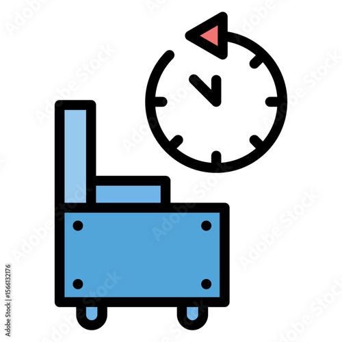 Relaxation Time icon vector image. Can be used for Retirement.